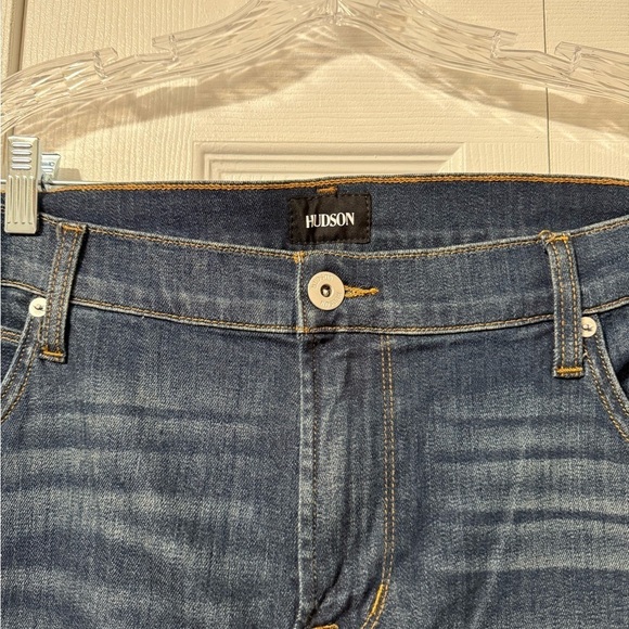 Hudson Men’s Blake Hatch Medium Wash Slim Straight waist 40 x 34 NWT Blue Jeans - Picture 14 of 15